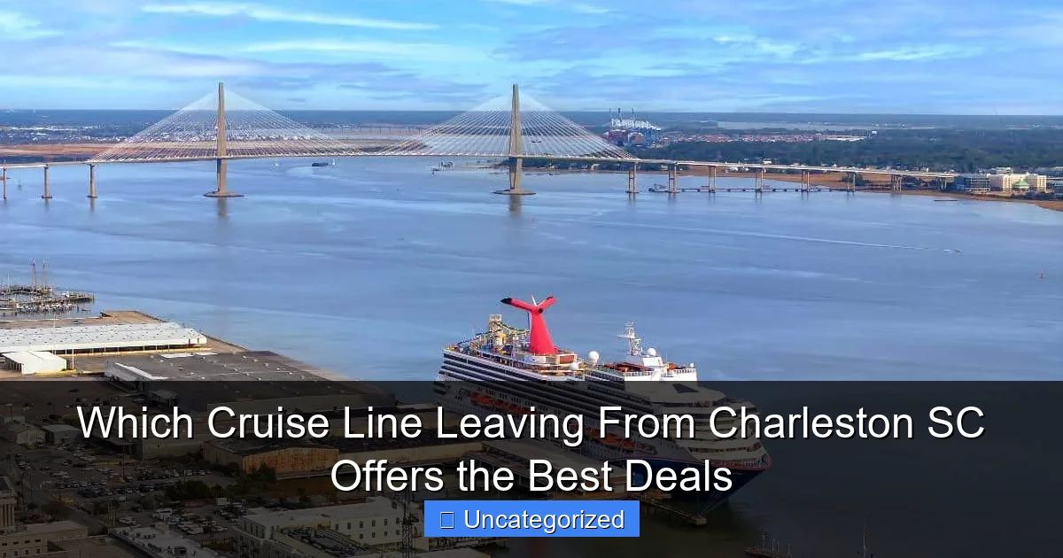Which Cruise Line Leaving From Charleston SC Offers the Best Deals