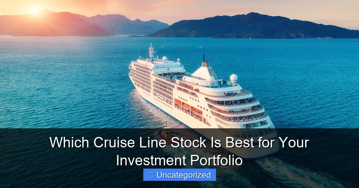 Which Cruise Line Stock Is Best for Your Investment Portfolio