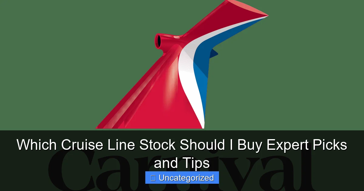 Which Cruise Line Stock Should I Buy Expert Picks and Tips