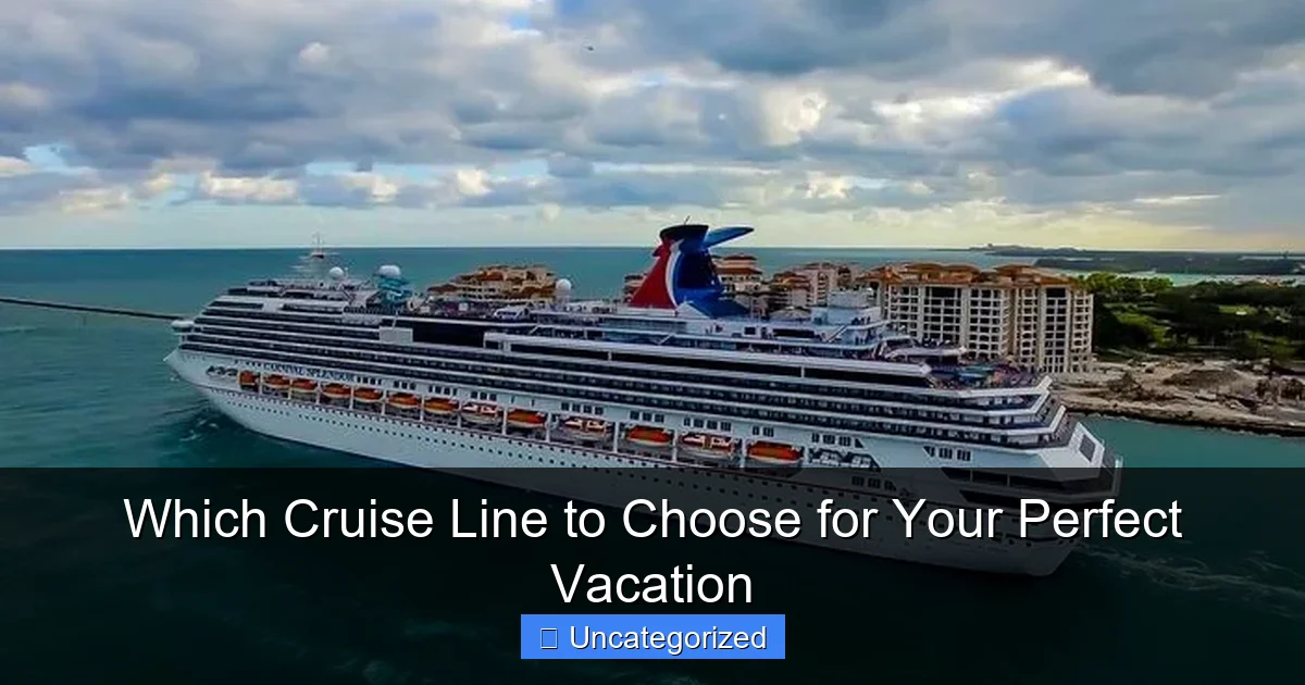 Which Cruise Line to Choose for Your Perfect Vacation
