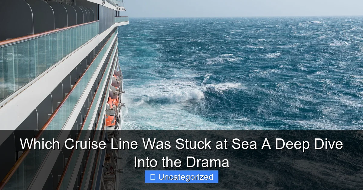 Which Cruise Line Was Stuck at Sea A Deep Dive Into the Drama