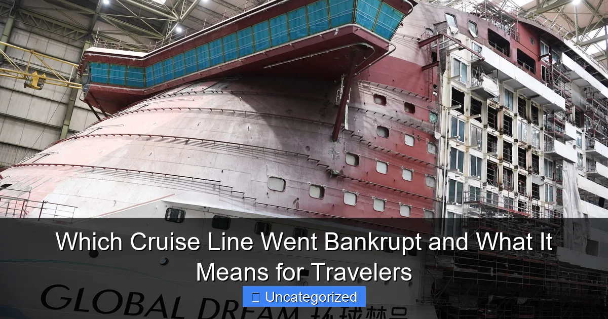 Which Cruise Line Went Bankrupt and What It Means for Travelers