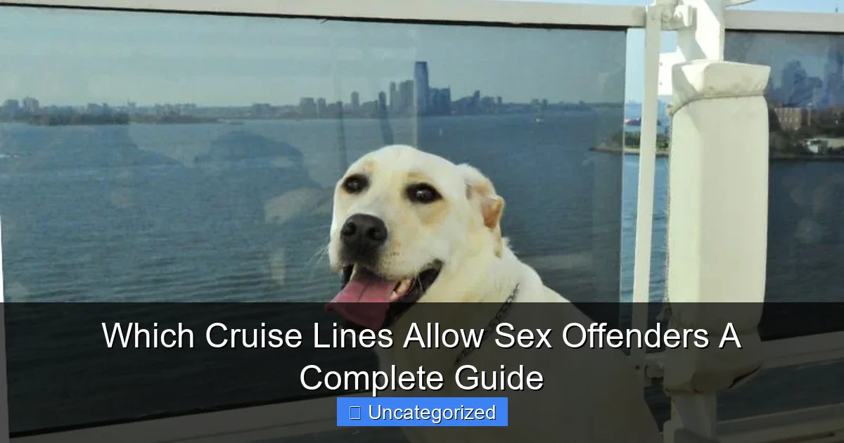 Which Cruise Lines Allow Sex Offenders A Complete Guide