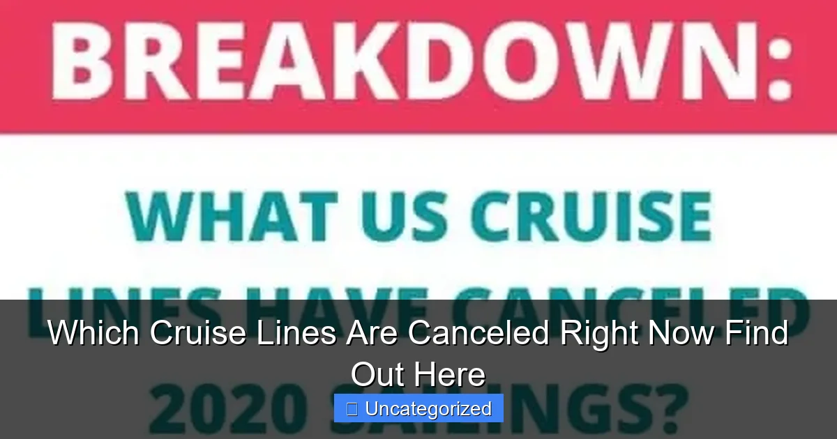 Which Cruise Lines Are Canceled Right Now Find Out Here