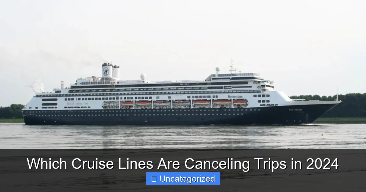 Which Cruise Lines Are Canceling Trips in 2024