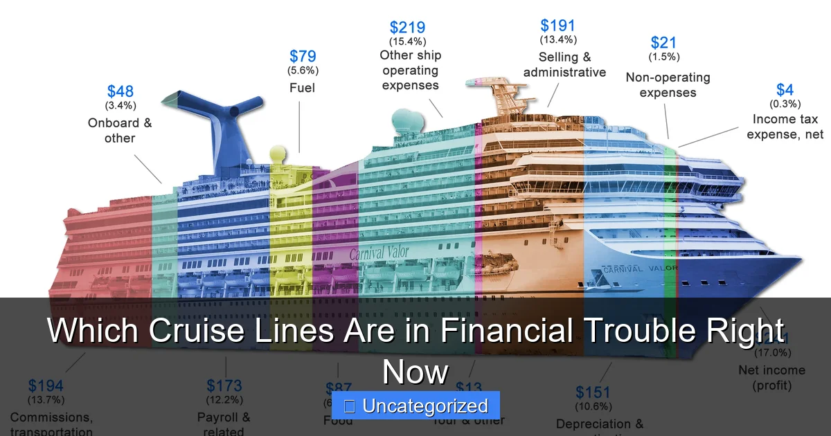 Which Cruise Lines Are in Financial Trouble Right Now