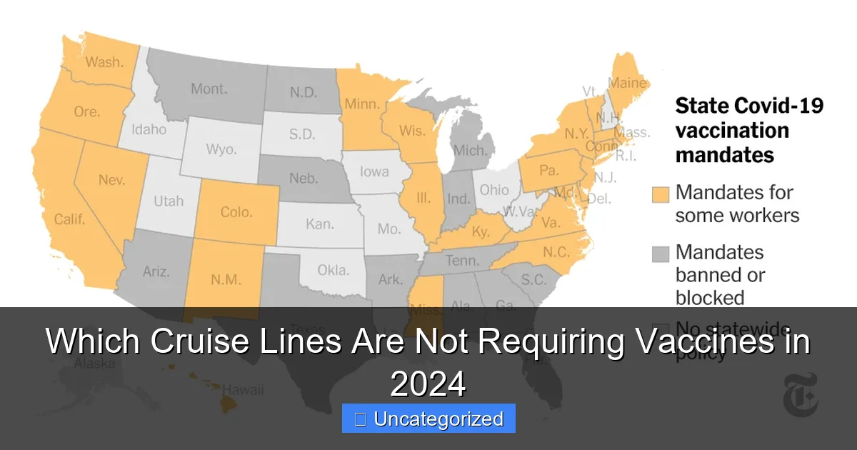 Which Cruise Lines Are Not Requiring Vaccines in 2024