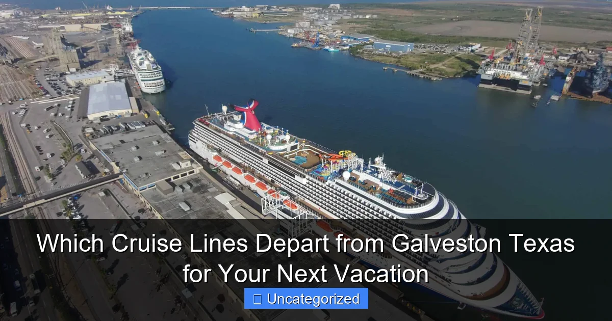 Which Cruise Lines Depart from Galveston Texas for Your Next Vacation