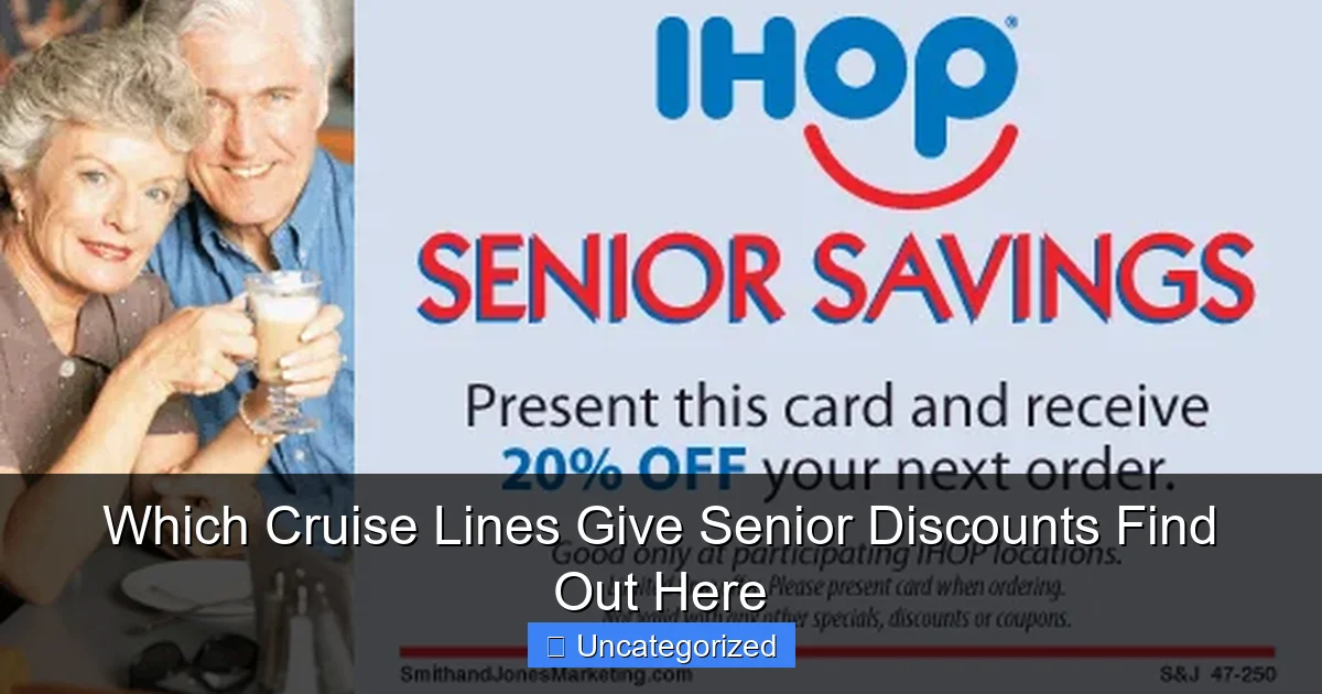 Which Cruise Lines Give Senior Discounts Find Out Here