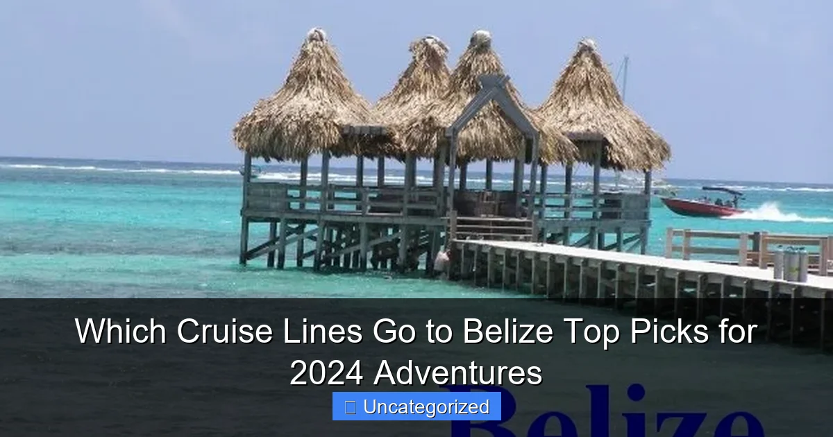 Which Cruise Lines Go to Belize Top Picks for 2024 Adventures