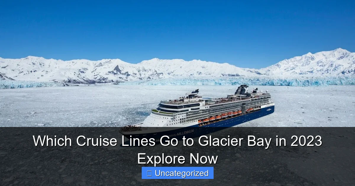 Which Cruise Lines Go to Glacier Bay in 2023 Explore Now