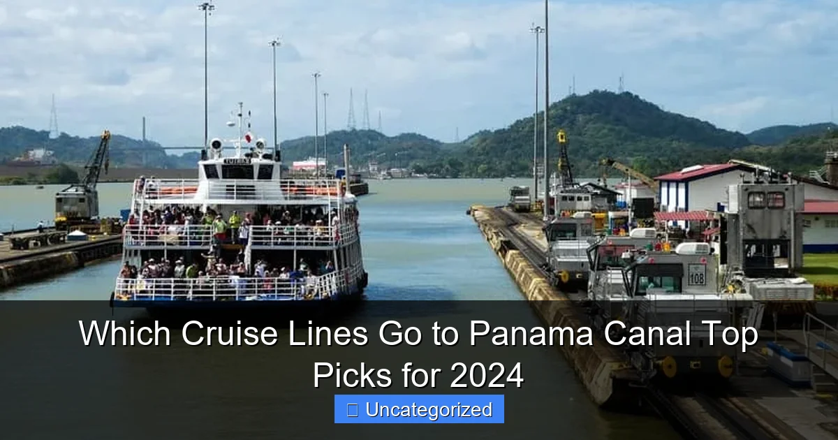 Which Cruise Lines Go to Panama Canal Top Picks for 2024
