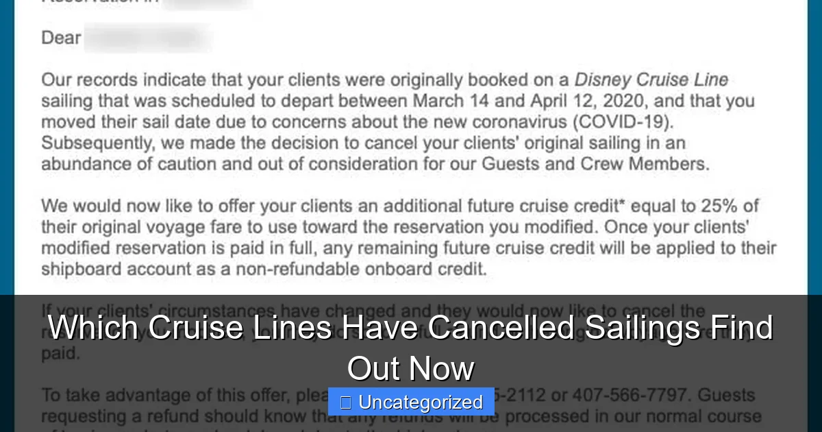 Which Cruise Lines Have Cancelled Sailings Find Out Now