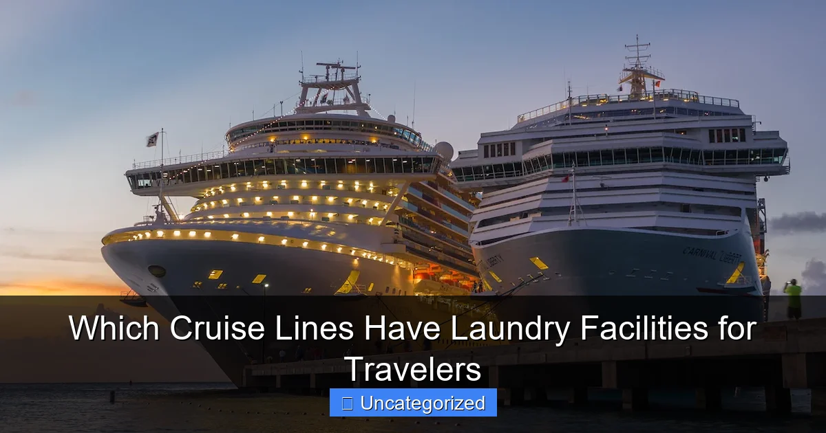 Which Cruise Lines Have Laundry Facilities for Travelers