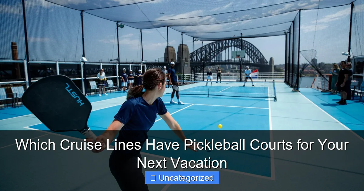 Which Cruise Lines Have Pickleball Courts for Your Next Vacation