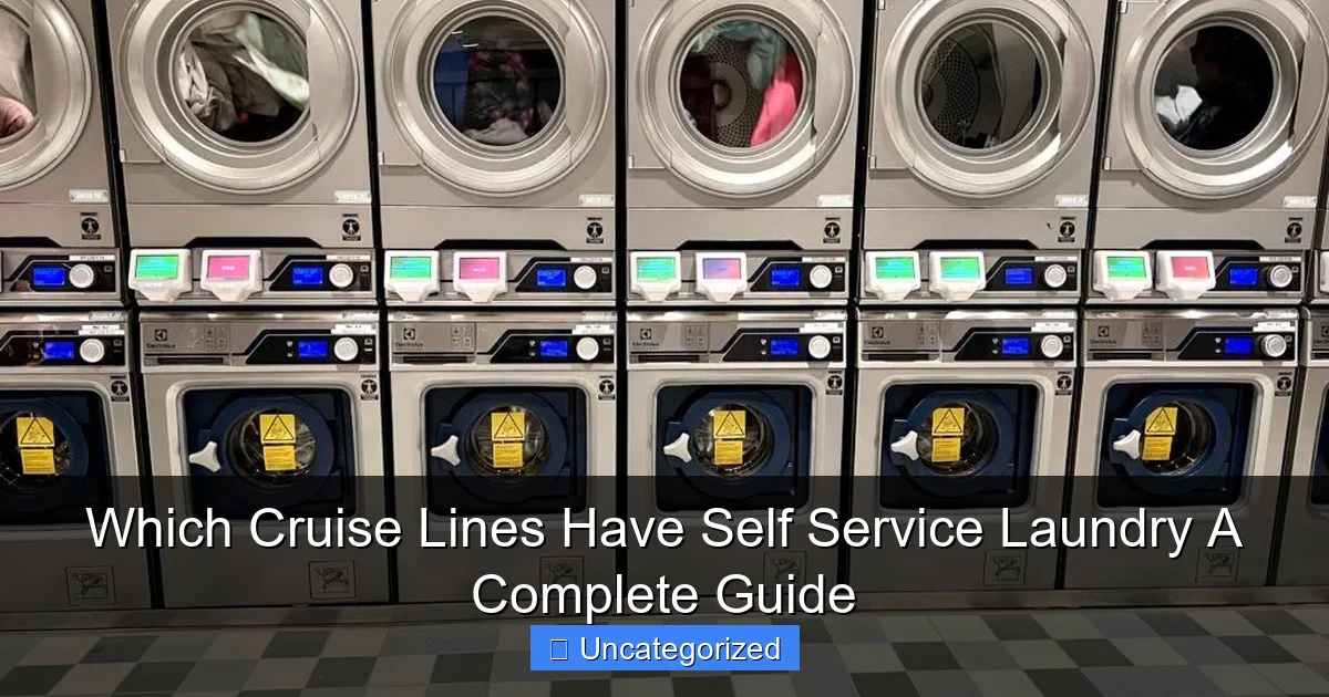 Which Cruise Lines Have Self Service Laundry A Complete Guide