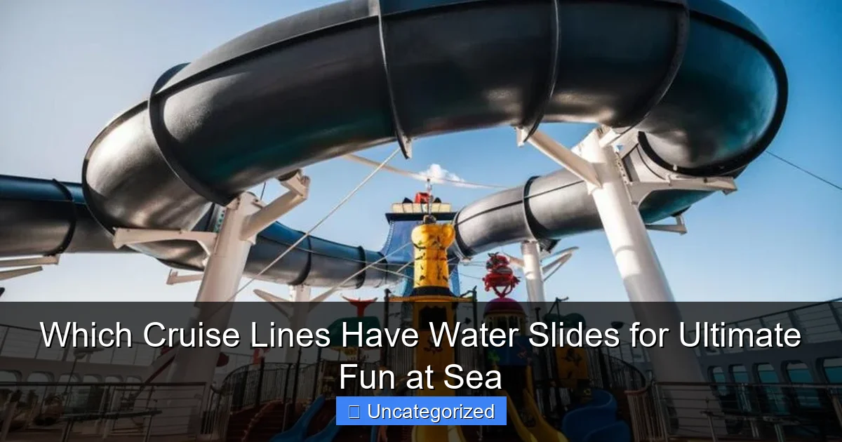 Which Cruise Lines Have Water Slides for Ultimate Fun at Sea