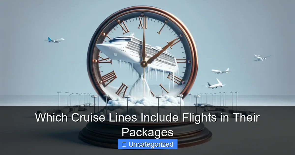 Which Cruise Lines Include Flights in Their Packages