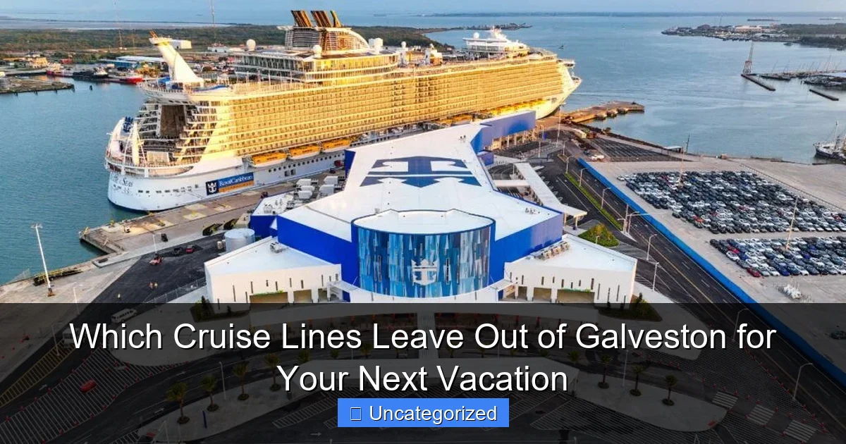 Which Cruise Lines Leave Out of Galveston for Your Next Vacation