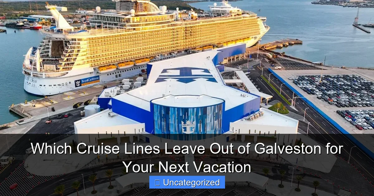 Which Cruise Lines Leave Out of Galveston for Your Next Vacation