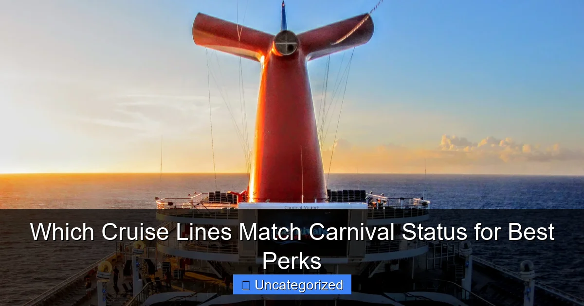 Which Cruise Lines Match Carnival Status for Best Perks