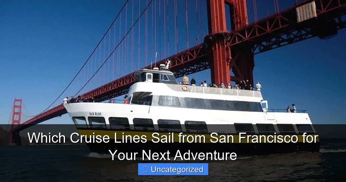 Which Cruise Lines Sail from San Francisco for Your Next Adventure