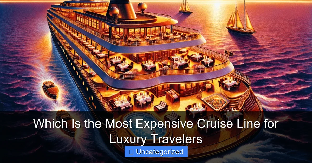 Which Is the Most Expensive Cruise Line for Luxury Travelers
