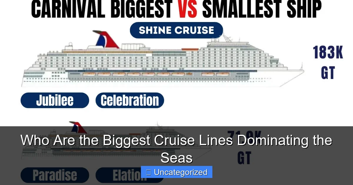 Who Are the Biggest Cruise Lines Dominating the Seas