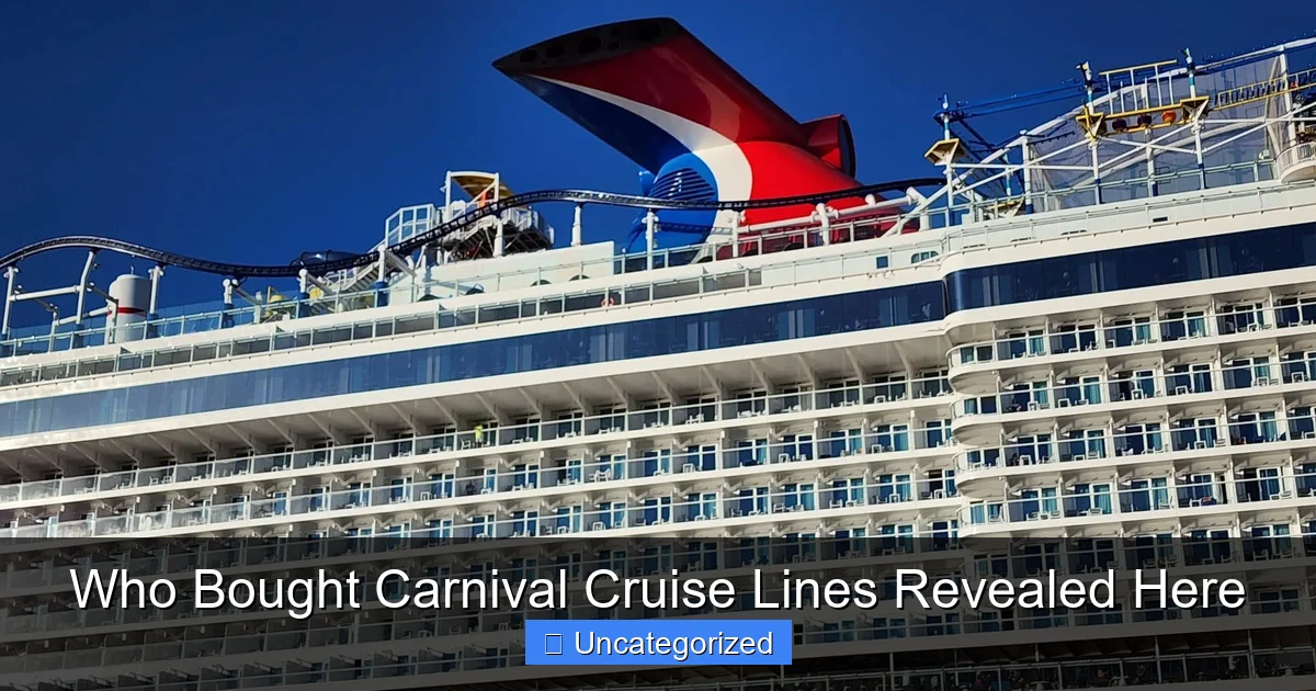 Who Bought Carnival Cruise Lines Revealed Here