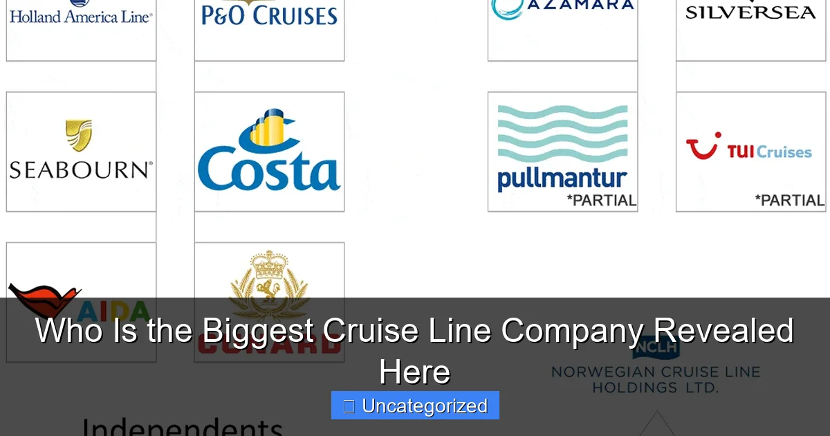 Who Is the Biggest Cruise Line Company Revealed Here