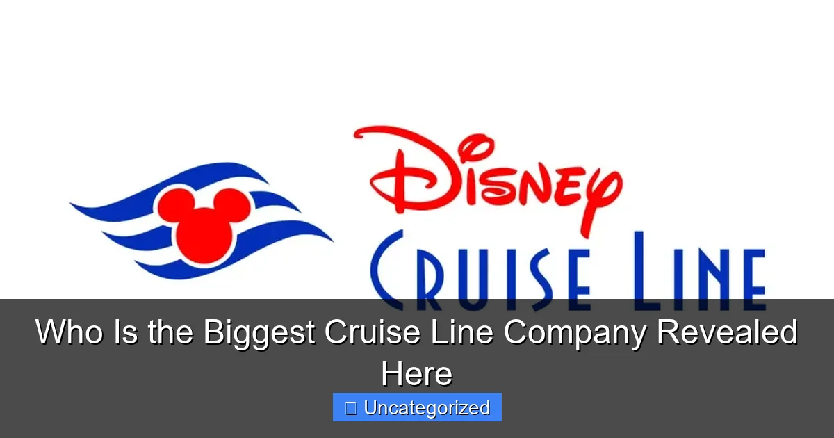 Who Is the Biggest Cruise Line Company Revealed Here