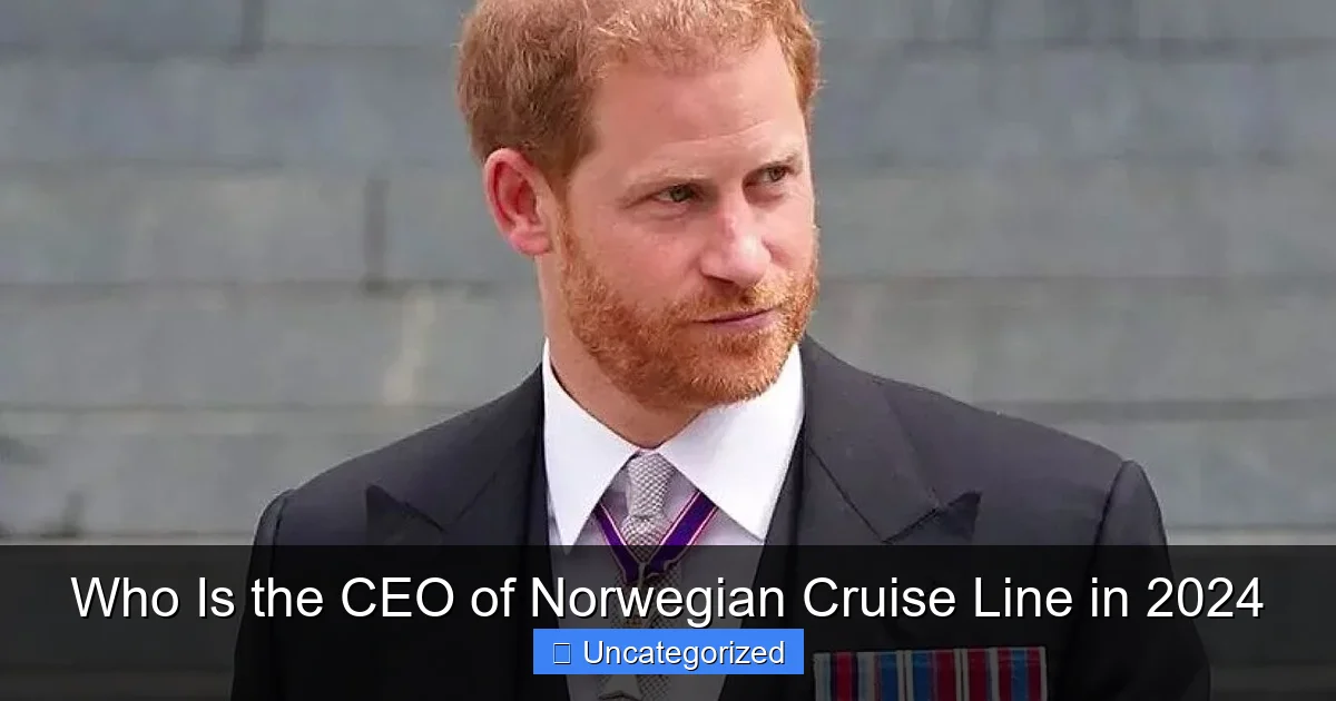 Who Is the CEO of Norwegian Cruise Line in 2024