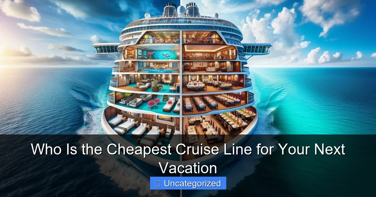 Who Is the Cheapest Cruise Line for Your Next Vacation