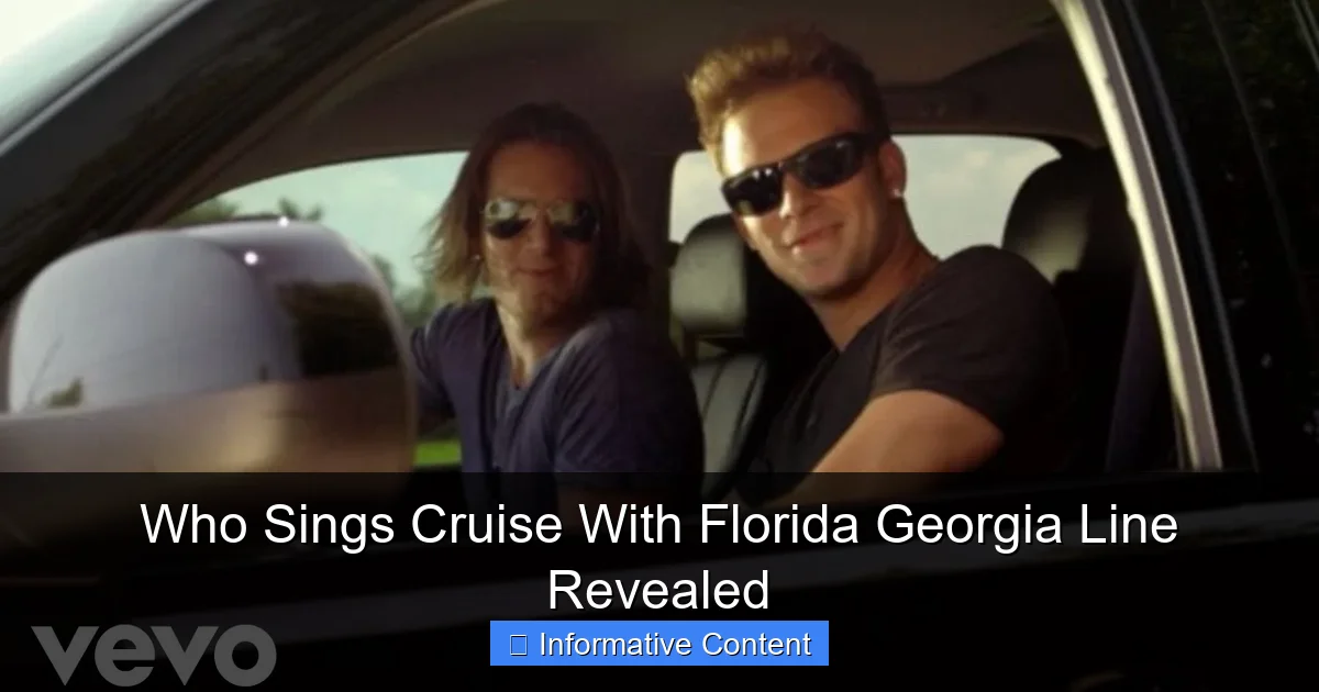 Who Sings Cruise With Florida Georgia Line Revealed