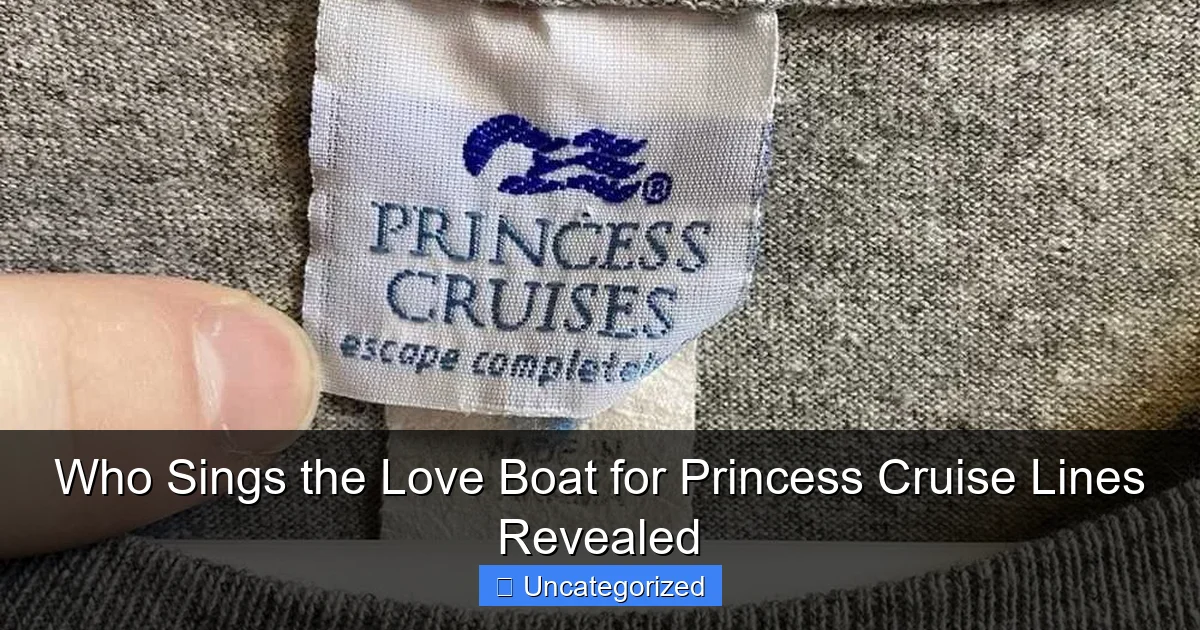 Who Sings the Love Boat for Princess Cruise Lines Revealed
