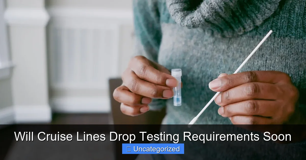 Will Cruise Lines Drop Testing Requirements Soon