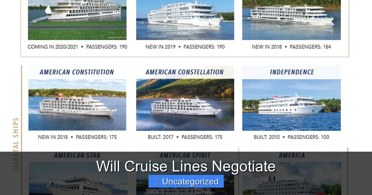 Will Cruise Lines Negotiate