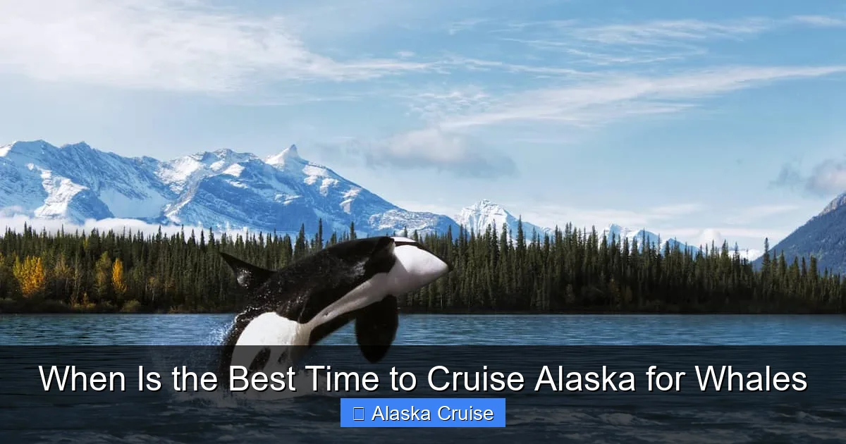 When Is the Best Time to Cruise Alaska for Whales