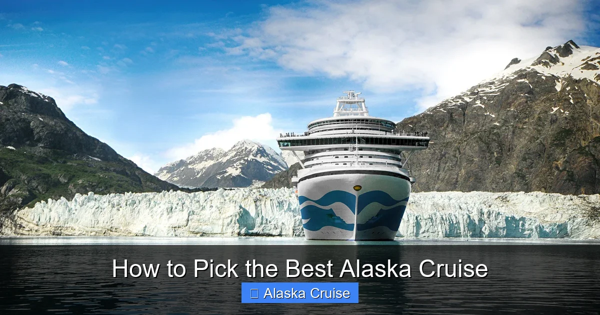 How to Pick the Best Alaska Cruise