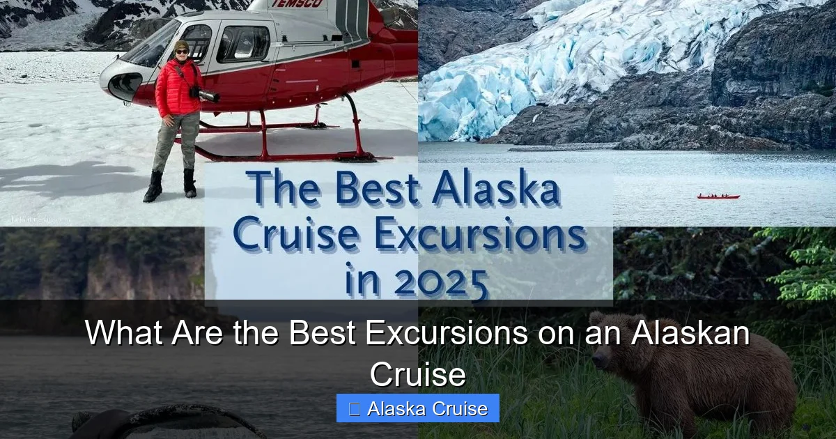 What Are the Best Excursions on an Alaskan Cruise
