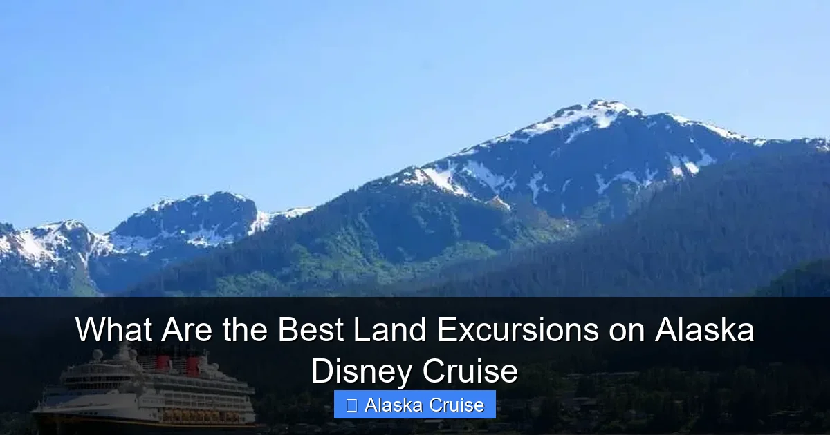 What Are the Best Land Excursions on Alaska Disney Cruise