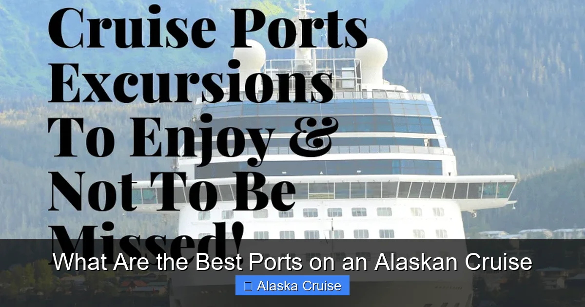 What Are the Best Ports on an Alaskan Cruise