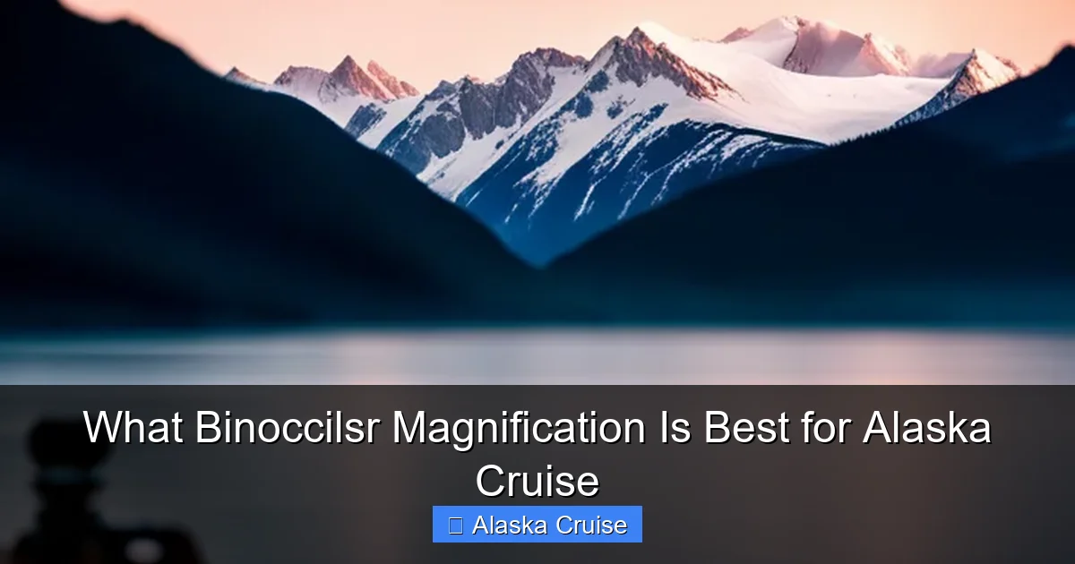 What Binoccilsr Magnification Is Best for Alaska Cruise