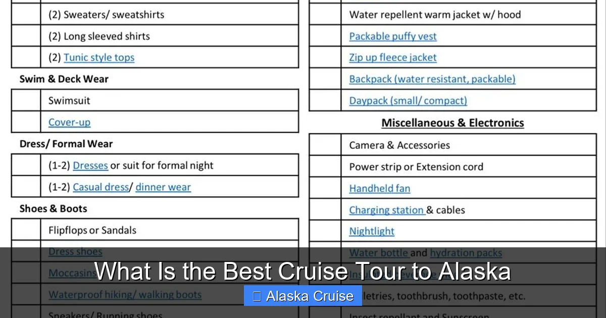 What Is the Best Cruise Tour to Alaska