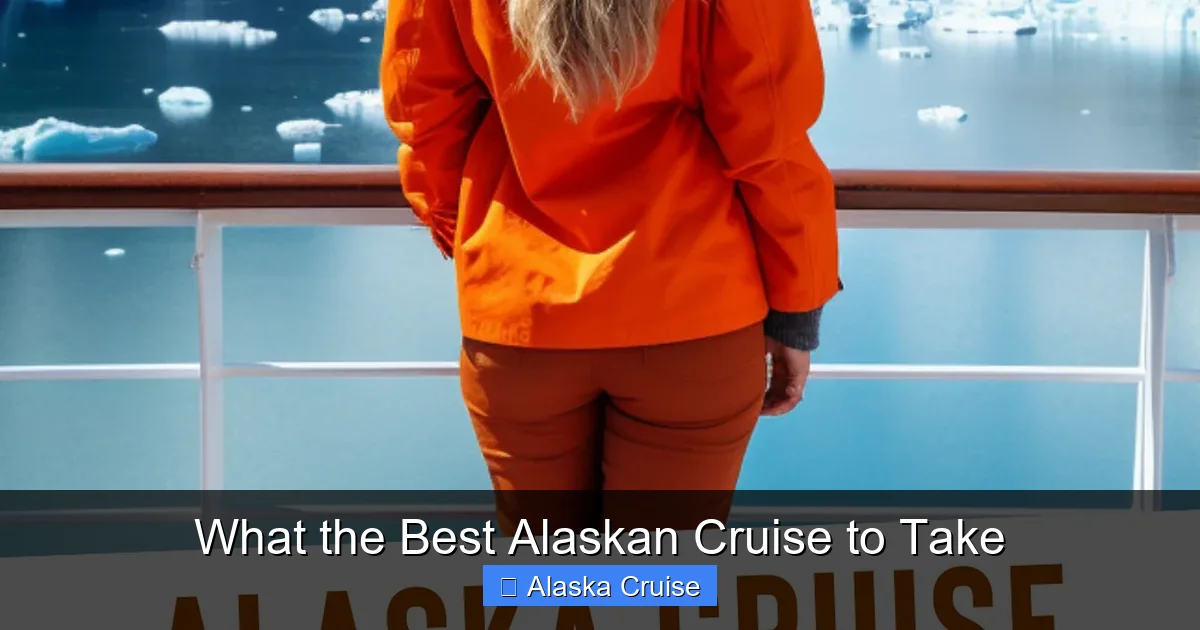 What the Best Alaskan Cruise to Take