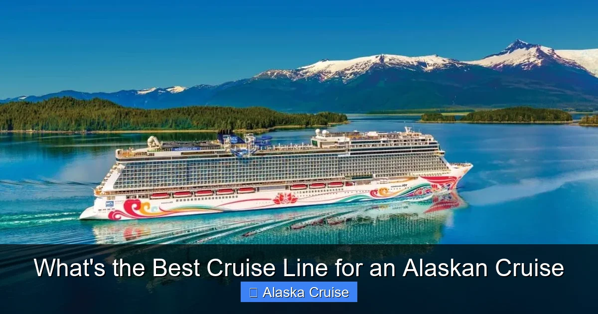 What's the Best Cruise Line for an Alaskan Cruise