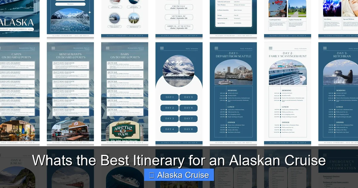 Whats the Best Itinerary for an Alaskan Cruise