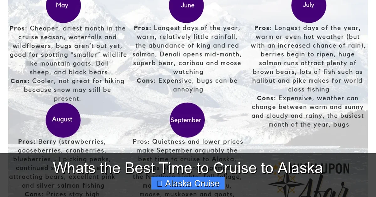 Whats the Best Time to Cruise to Alaska