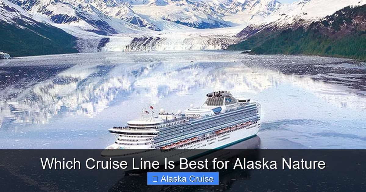 Which Cruise Line Is Best for Alaska Nature