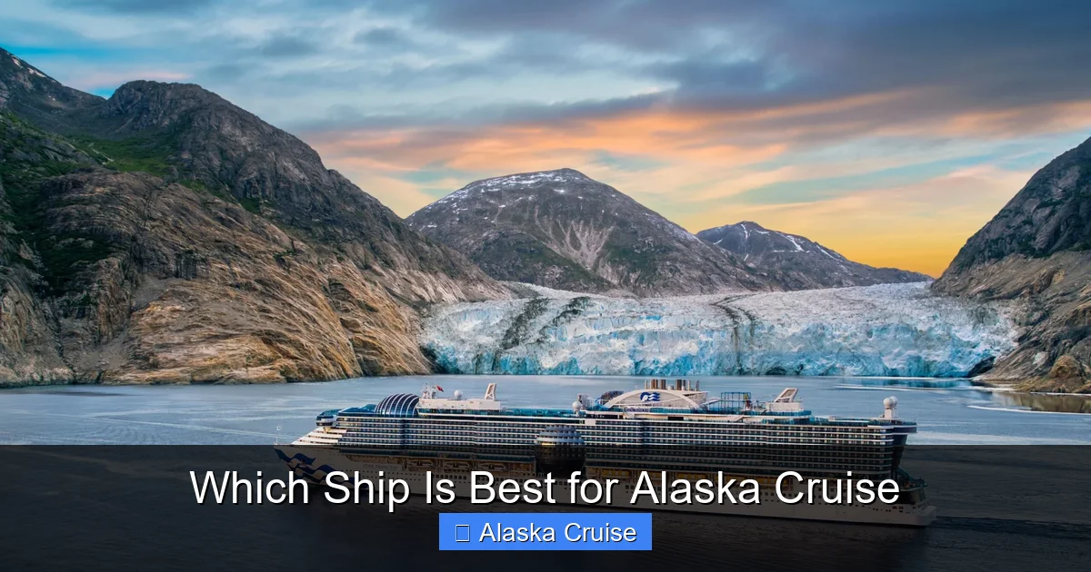Which Ship Is Best for Alaska Cruise